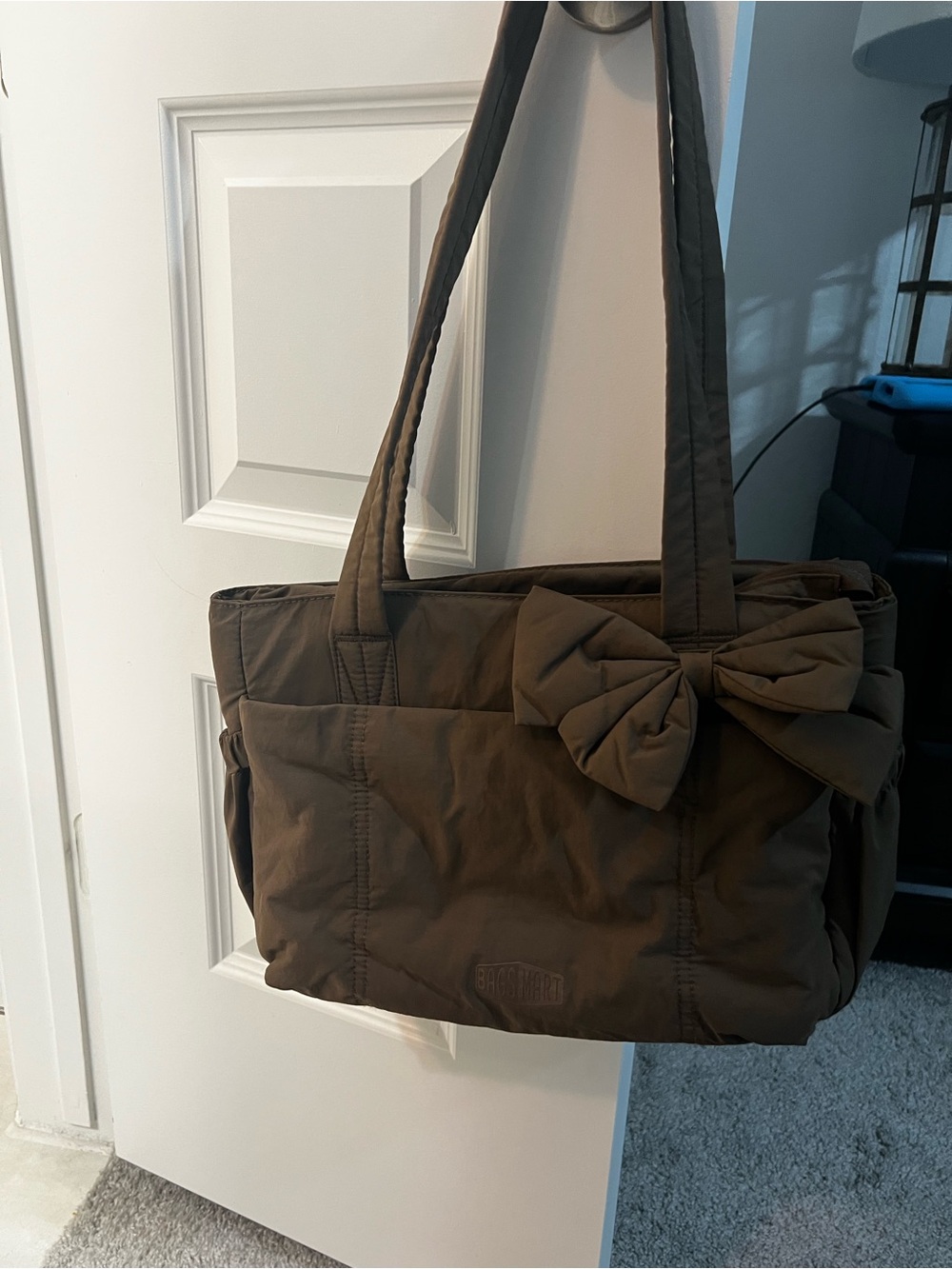 BAGSMART Women's Tote Bag with Bow Accent